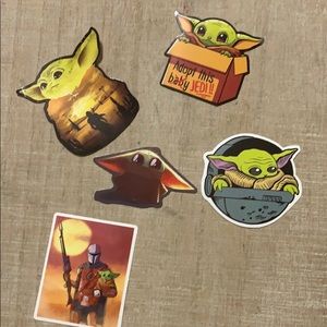 Baby yoda stickers!